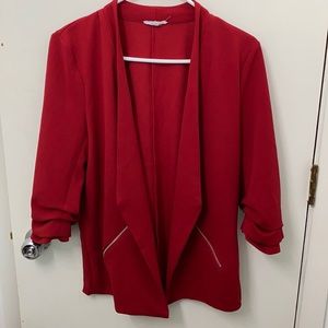 Maurices 3/4 sleeve open front blazer